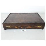 Vintage Wooden Flatware Storage Chest