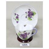 Shelley Violets Dainty Teacup and Saucer
