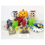 Halloween Decor, Plastic Drinking Mugs (No Ship)