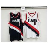 (2) Nike Trail Blazers Damian Lillard Jerseys