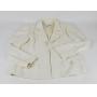 2008 Chanel Tweed Ecru CC logo button Blazer fr 44