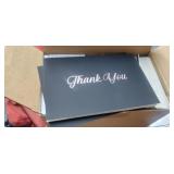 Case of 800 Thank You Cards Gold Foil On Velvet