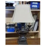 Bronze candelabra-style table lamp