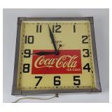 Vintage Coca-Cola advertising wall clock 50s 60s