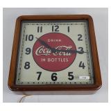 Vintage 1940s Coca-Cola advertising wall clock