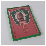 Vintage 1950s Coca-Cola advertising fan, framed