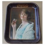 Vintage Coca-Cola tray "flapper girl"