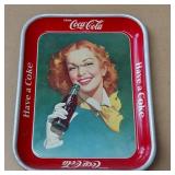 Vintage metal Coca-Cola serving tray