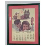 Vintage 1966 Coca-Cola advertising calendar