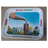 Vintage 1958 Coca-Cola metal serving tray
