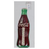 Vintage Coca-Cola bottle-shaped ad thermometer