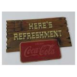 Vintage Coca-Cola "Here