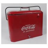 Vintage Coca-Cola metal cooler 40s 50s