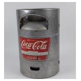 Vintage aluminum Coca-Cola stadium dispenser