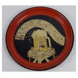 Vintage collectible metal serving tray 30s 40s