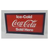 24" framed Coca-Cola "Ice-Cold Sold Here