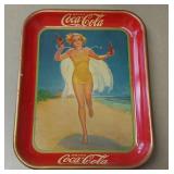 Vintage Coca-Cola serving tray "Running Girl"