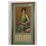 Vintage 1929 Coca-Cola advertising calendar