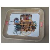 Vintage 1958 Coca-Cola metal serving tray