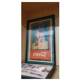 Vintage Coca-Cola Framed advertising Poster