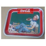 Coca-Cola "Sailor Girl" tray