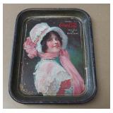 1914 Coca-Cola "Betty Girl" serving tray.