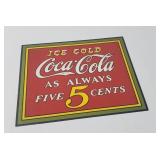 Vintage-style decorative sign  iconic Coca-Cola