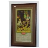 Framed 1932 vintage Coca-Cola calendar Rockwell