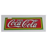 Vintage-style Coca-Cola porcelain advertising sign