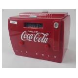 Vintage-style Coca-Cola cooler radio