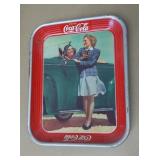 1942 Coca-Cola "Roadster Girls" advertising tray