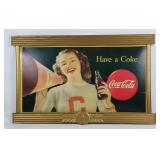 Original vintage Coca-Cola advertising sign 40s