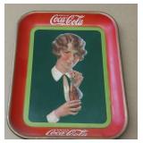 Coca-Cola serving tray features a "red rim"