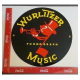 Reproduction Wurlitzer Phonograph Music sign
