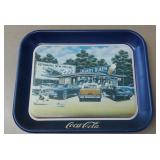 Vintage 1996 Coca-Cola metal tin serving tray