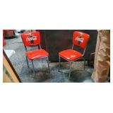 Two (2) Retro-Style Coca-Cola diner chairs