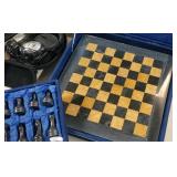 Vintage handcrafted marble chess set