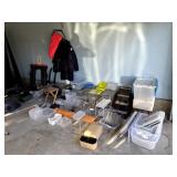 Personal property shown in the garage area