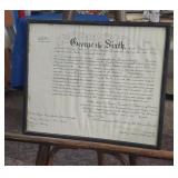 Vintage 1942 King George VI Signed Military Appt