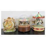 3 Vintage Music Boxes