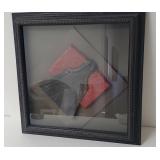 Miniature Painted Kimono in Frame Shadow Box apprx
