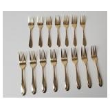 50 pc. Gold Plated Flatware and servers