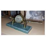 Vintage Sarsaparilla brass and marble Art Deco