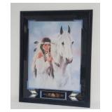 SIGNED MAIJA FRAMED ART - Blue Velvet 30x40
