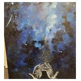 The Galaxy Art on Wood Panel - Hand Painted 48'