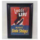 Loose Lips Sink Ships - World War II - Poster
