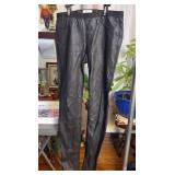Helmut Lang Lamb Leather Skinny Leg Pants