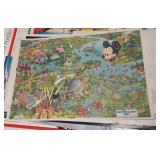 Vintage 1990s souvenir poster Disney World Resort