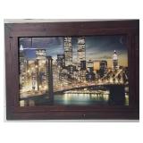 Manhattan Lights At Night Poster in large HEAVY