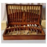 1939 Silver Plate Rogers Bros Flatware Set in Case